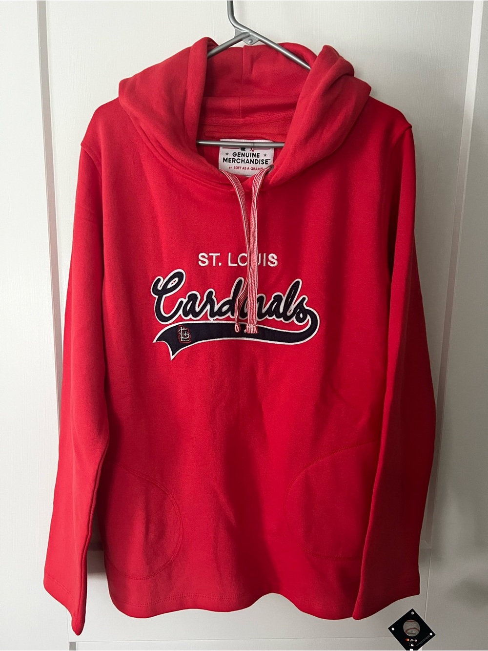 Women’s St. Louis Cardinals Red Crewneck Hoodie
